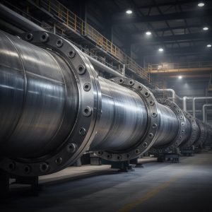 Industrial Flanged Steel Pipeline